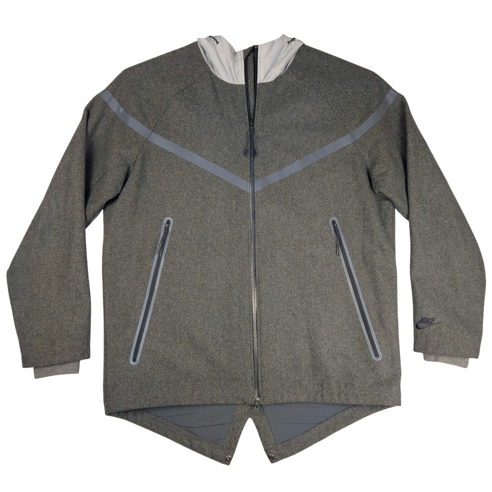 Nike Tech Fleece Aeroloft Reflective Wool Windrunner Jacket Grey XL 630973-071